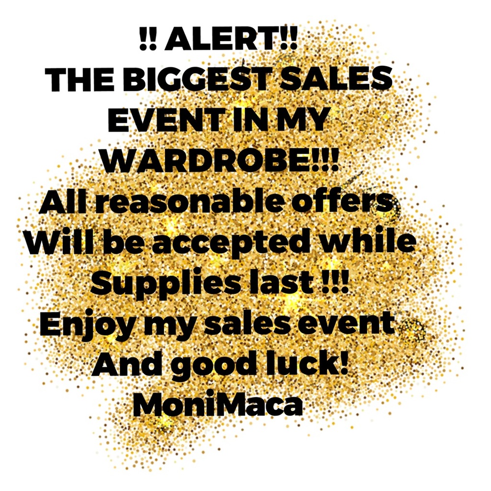 ALERT!!! THE BIGGEST SALES EVENT IN MY WARDROBE !!!